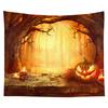Home Decor Halloween Skull Pumpkin Tapestry Wall Tapestry Hippie Tapestry Dorm Decor Blanket 230x180cm