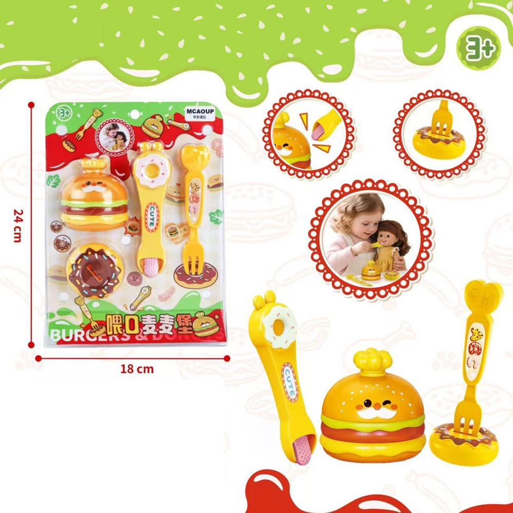 

Симуляция Гамбургер Мороженое Еда Кормление Игрушка Желе Игрушки для Игрового Домика Раннее Развитие Hamburger