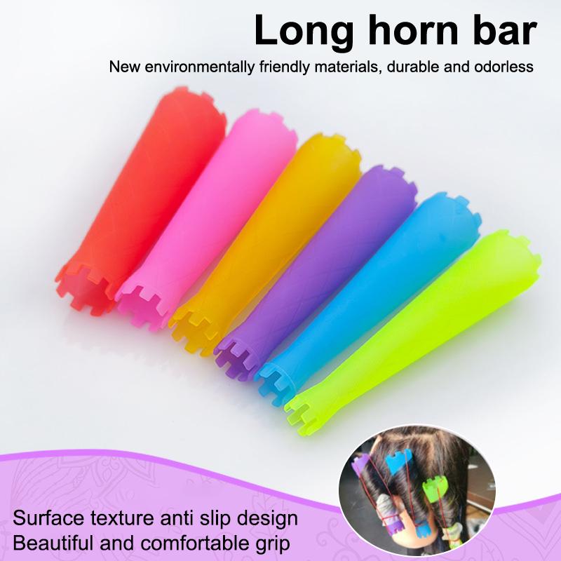 6Pcs Hair Perm Rods Cold Wave Rods Plastic Perming Rods Hair Curling Rollers Diy Curlers Heatless Hair Curler Hair Styling Kit