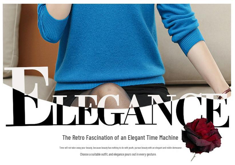 Premium Cashmere High Neck Warm Base Layer for Middle-aged and Elderly Women - Versatile Plus Size Top