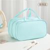 New Large Capacity Women Cosmetic Bag Portable Dual Handle 3-Layer Makeup Storage Bag Luxury