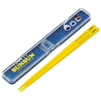 Skater Chopsticks Chopstick Case Set 18cm Adults Made Japan Puppet Sunsun ABC3-A