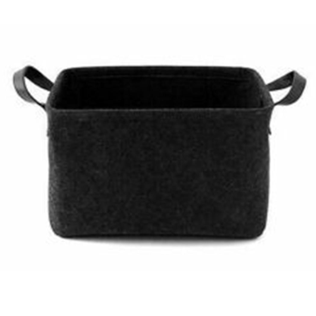 Large Felt Box Shelf Bag Storage Bags Toy Basket Books Box Closet Clothes Felt Home Laundry Magazines Organizer чёрный