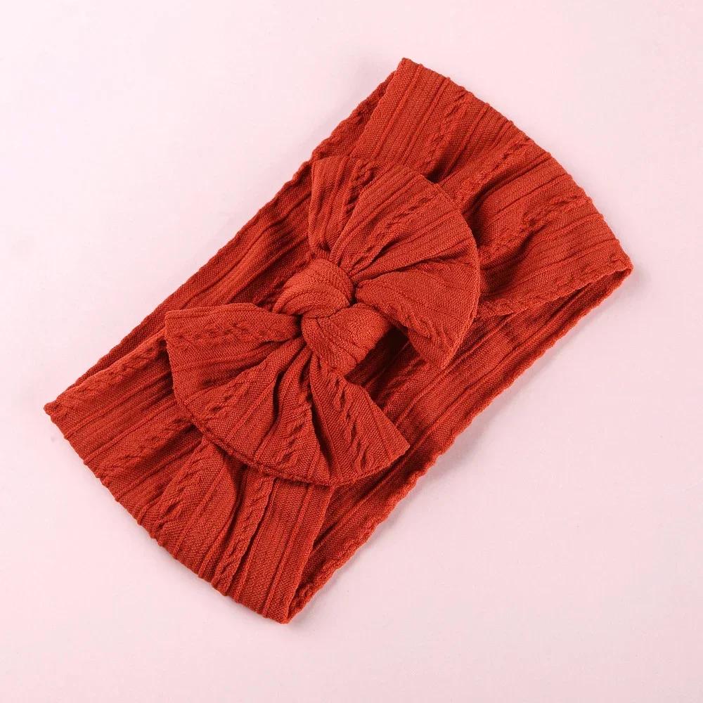 New Baby Headband Child Bowknot Headwear Cables Turban for Girl Hairbands Kids Elastic Bow Headwrap Infant Baby Hair Accessories