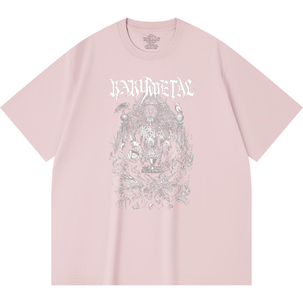 230 g/m² 100% Baumwolle Heavy Metal T-Shirt Rockband Beliebte Musik Druck Unisex Schweres Baumwoll-T-Shirt
