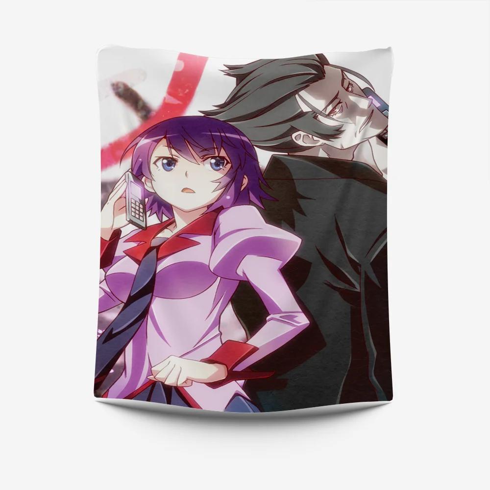 Anime Action Heroine Tapestry Dynamic Battle Scene Design Perfect for Fan Room Decor Large Wall Hanging Artwork