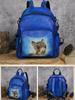 Johnature Zaino retrò in vera pelle con stampa animalier Borsa da donna in vera pelle di vacchetta naturale Zaini da viaggio di grande capacità