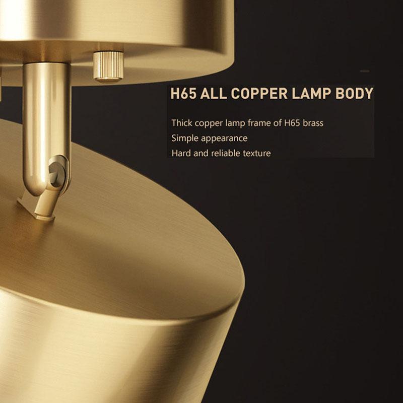 Moderní LED stropní svítidla Nodic Home Decor Doplňky do ložnice Obývací pokoj Jídelna Lampy do chodby Kulaté měděné dekorační svítidlo