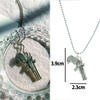 Vintage Design Gun Revolver Pendant Necklace Fashion Retro Geometric Charms Choker Jewelry Party Gift For Women Men