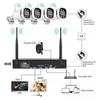 4/8-Channel WiFi Surveillance Kit with NVR and HD Cameras, White/Dual Light Night Vision