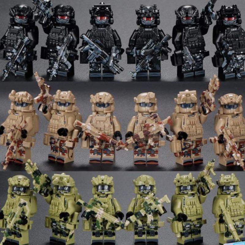 Favorite Toy Boys Building Block Military Minifigures Soldiers Special Forces Police Minifigures Children Puzzle Toy Puzzle