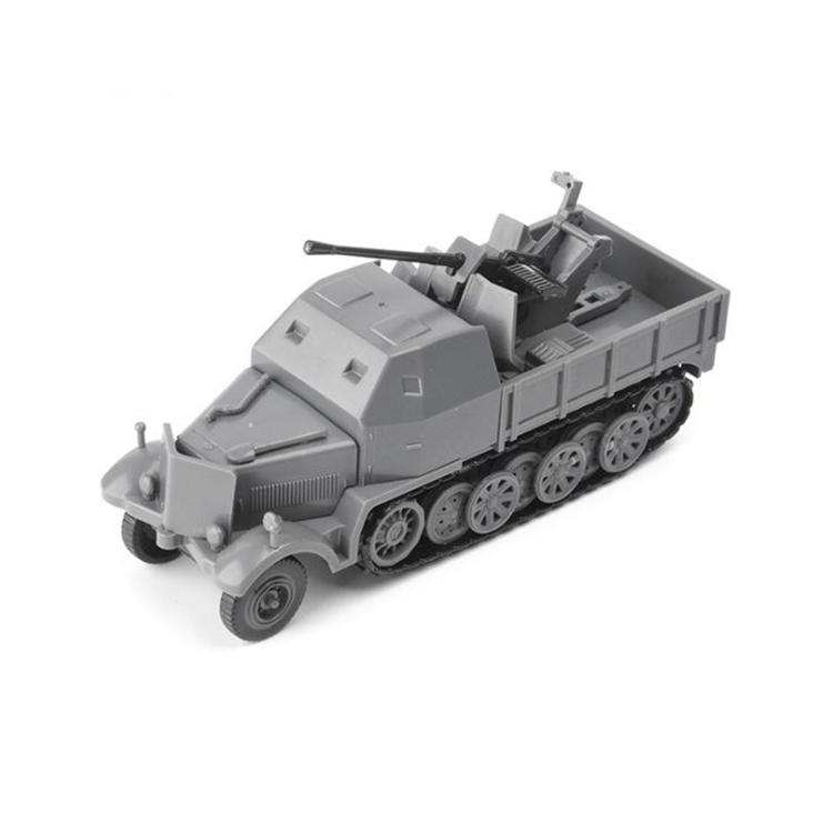 1/72 Niemiecki Półgąsienicowy Sd.kfz.251 z II Wojny Światowej Model Wojskowy do Montażu Czołg Ciężarówka Samochód Działowy Puzzle 4D Model Plastikowy Zabawki