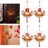 Chinese New Year Wreath LED Wreath with Lights DIY Making Material Spring