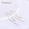 Brass Thin Chain Ear Wire For Earrings Making Findings Trendy 18K Gold Plated Long Tassel Earwire DIY Fashion Jewelry For Women