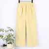 Women's High Rise Wide Leg Pants Straight Leg Cargo Pants Thin Quick Dry Solid Drawstring Casual Summer Trousers