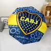 Club Atlético Boca Juniors Print Automatic Umbrella, 8 Rib Iron Frame, Plastic Handle, Suitable for Outdoor Travel &Daily , Ideal Gift