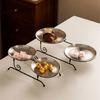 Practical Detachable Dessert Stand for Parties Detachable Fruit Serving Holder Metal Wedding Cake Display Plate