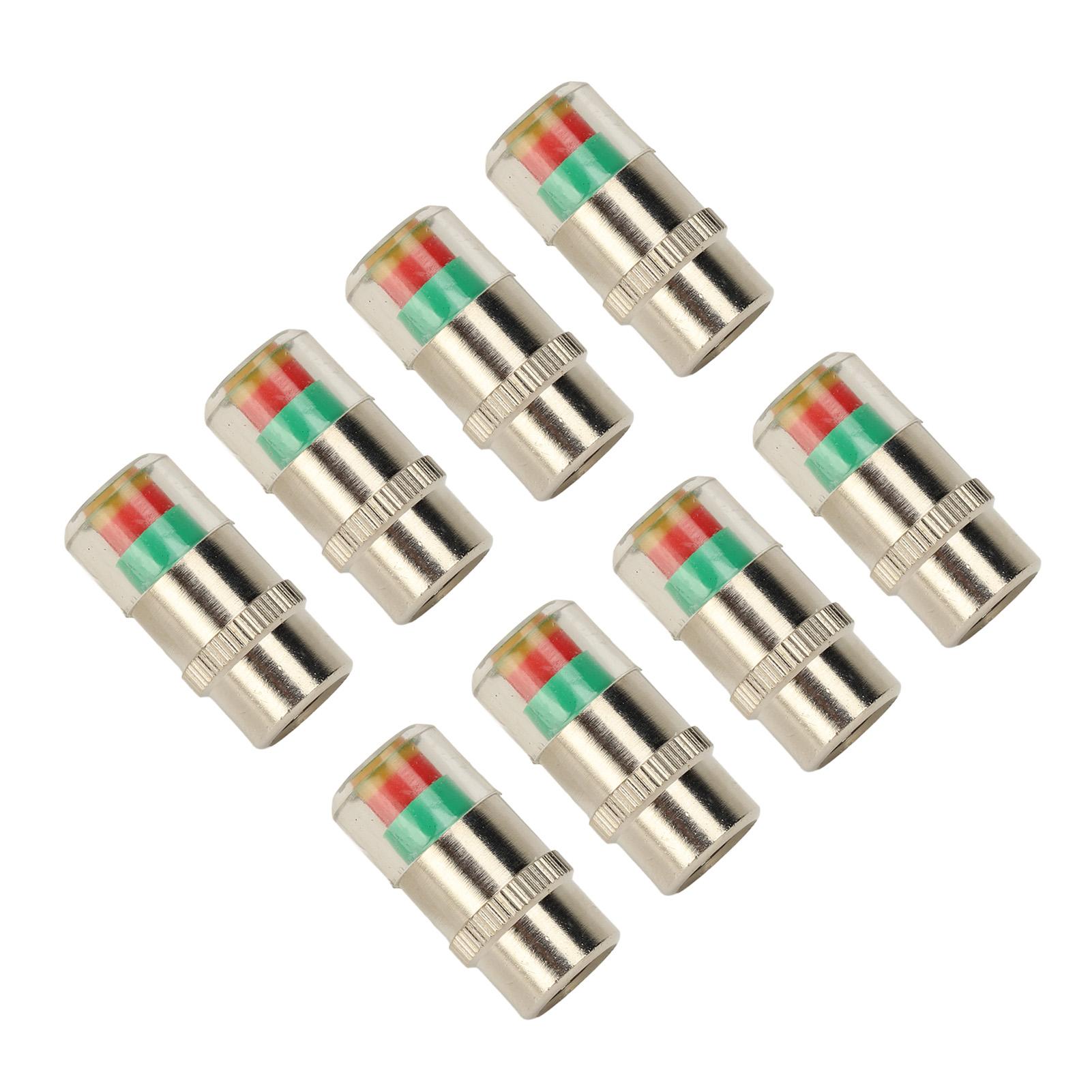 

8 шт. колпачков для контроля давления в шинах автомобиля 35 PSI 2,4 бар TPMS датчик контроля давления в шинах индикатор 3 цвета