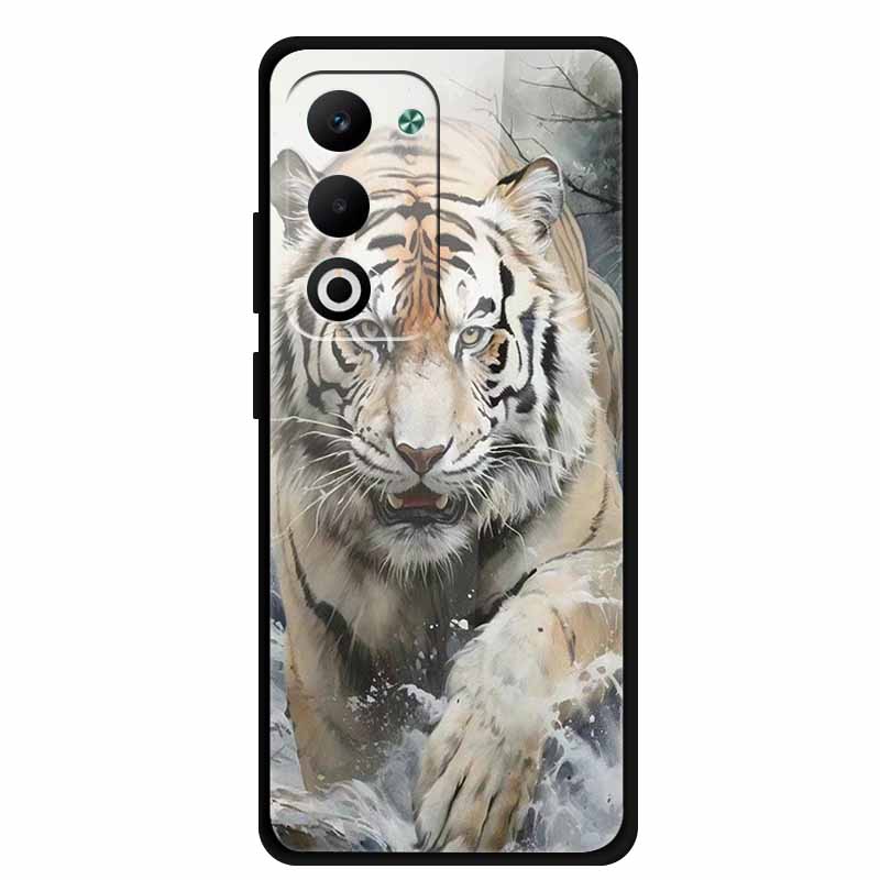Glass Back Cover For OPPO A5i Pro 5G Case A5iPro Coque Hard Tempered Glass Case For OPPO A5m A5 5G 4G Phone Case A 5 Soft Bumper