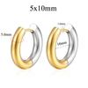 18k Gold Plating  Hoop Earring for Women Trendy Chunky Earrings  Huggies Hoop Earrings Geometric Dangle Earrings Jewelry Gifts