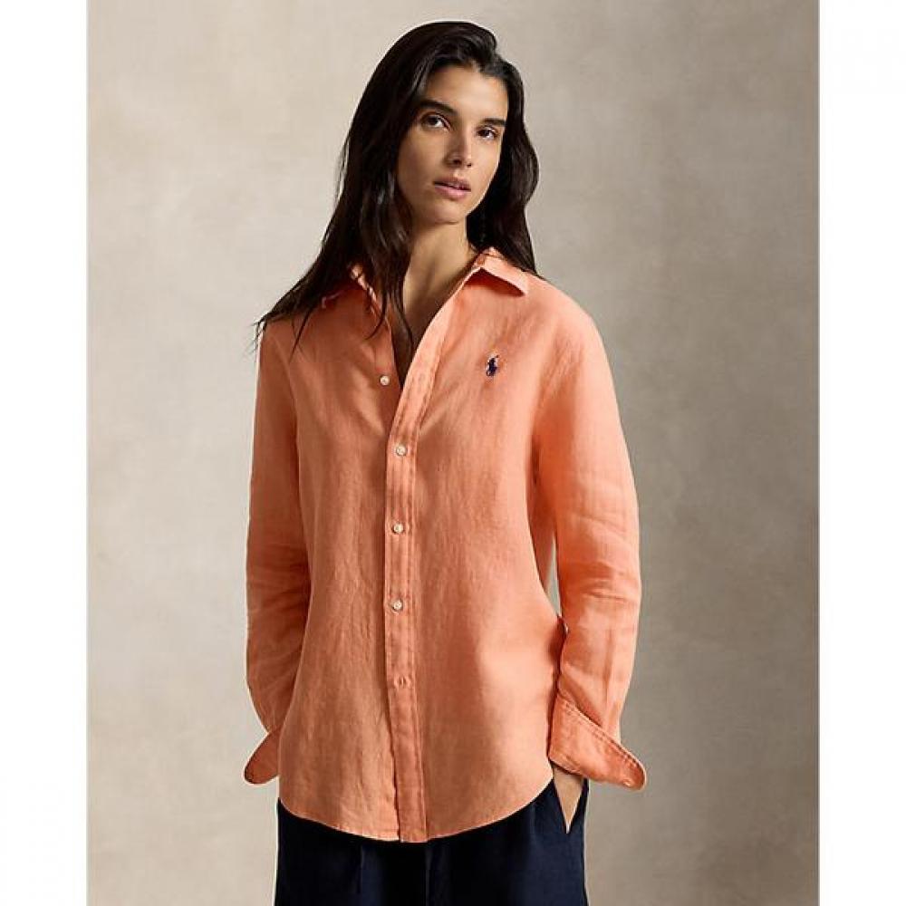 Polo Ralph Lauren Women S claSSic Fit Linen Shirt wmpoShtndo21253650 XS