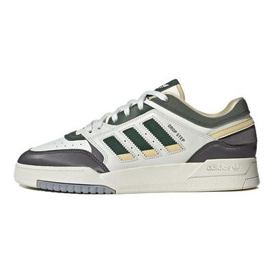 Originals Drop Step Scarpe da Skate Basse Antiscivolo in Pelle Sintetica Sneakers Unisex Bianco Verde IG6065