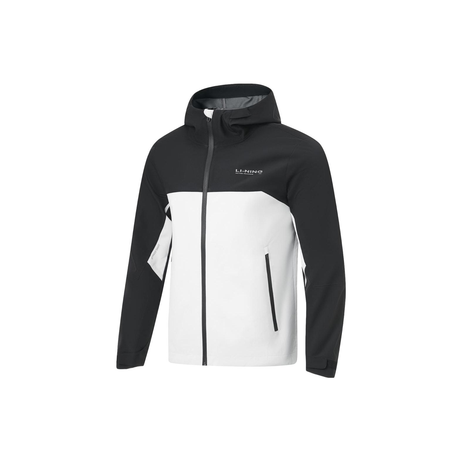 

Ветровка Li Ning Лист салата Водоотталкивающая с защитой от УФ-лучей Для активного отдыха, походов, повседневной носки Куртка с капюшоном Ранняя осень Мужская куртка Черный/Кремовый AFDU839-4 XL