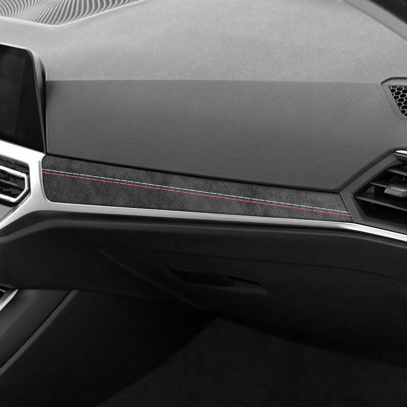 BBJS7 For BMW 2020-Latest Model 3er G20 G21 G28 Center Console Dashboard Trim Sticker Car Interior Accessories Made of Alcantara