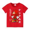 Sonics Anime T-shirt for Children New Round Collar Clothing Kid Short Sleeve Cartoon Partern Clothes Fashion Sunmer Tee Top Gift