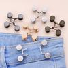 No Sewing Buttons Adjustable Waist Buckles Easy Install Reusable Jeans Waist Buttons for Pants Waist Perfect Fit