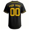 Customizable Baseball Jersey Men Women Button Down Sports Shirt Team Name Number Mesh Fabric Athletic Uniform Top