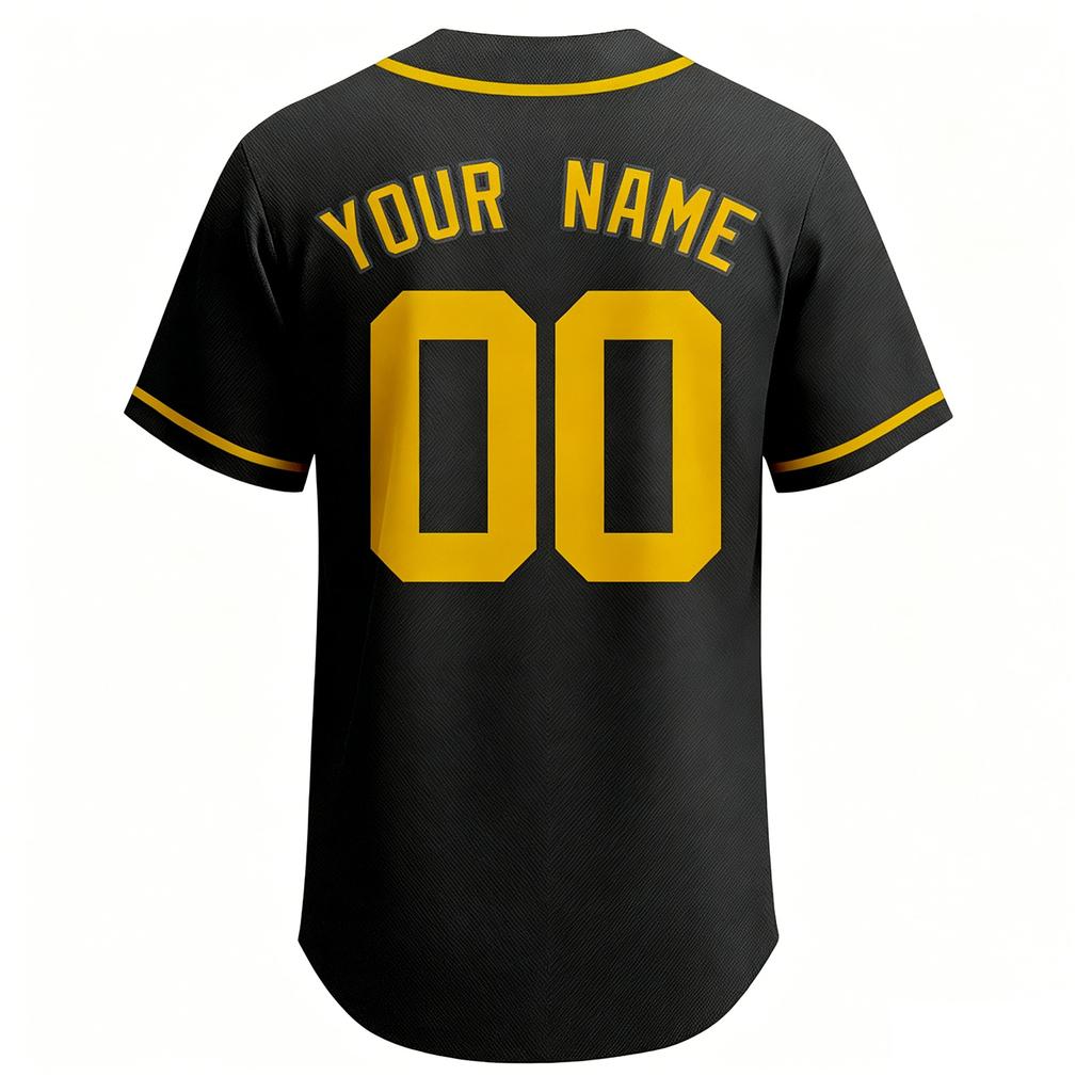 Customizable Baseball Jersey Men Women Button Down Sports Shirt Team Name Number Mesh Fabric Athletic Uniform Top