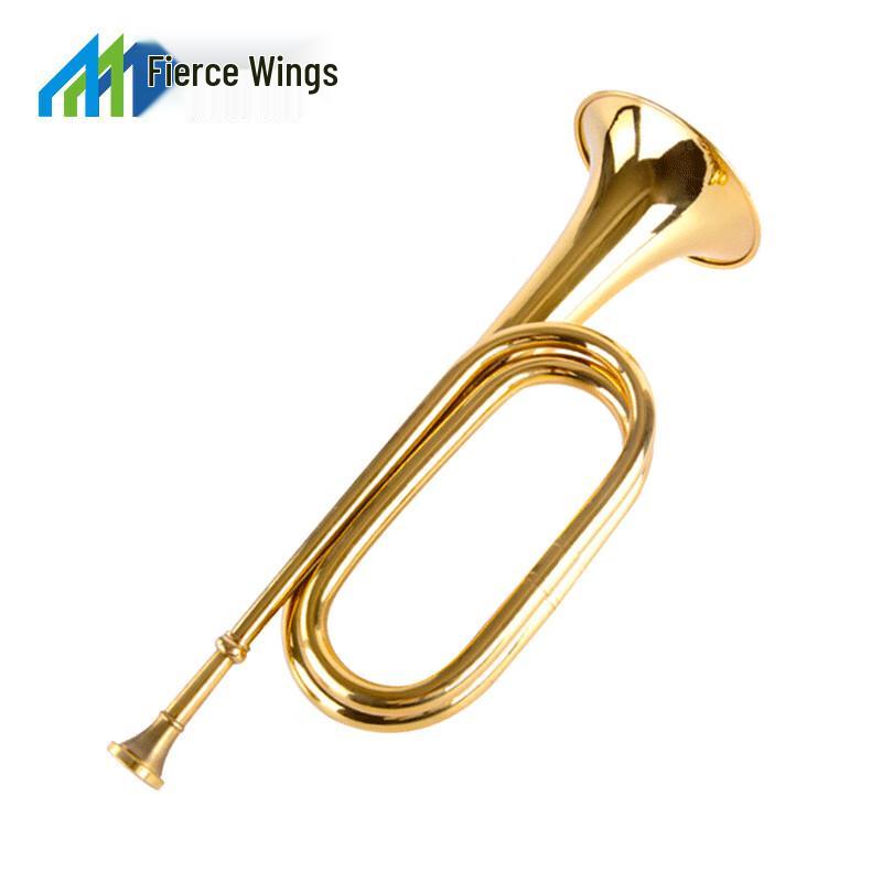 Vintage Brass Military Bugle