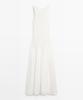 Masimodutti Linen Blend Long Dress