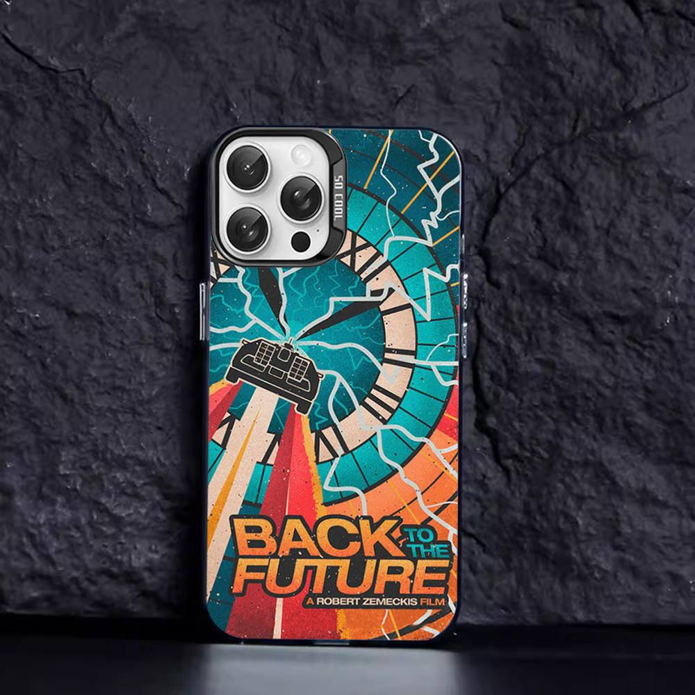Back To The Future Phone Cases For IPhone 17 16 15 14 13 12 11 Plus Pro Max Pro Color Matte Cover