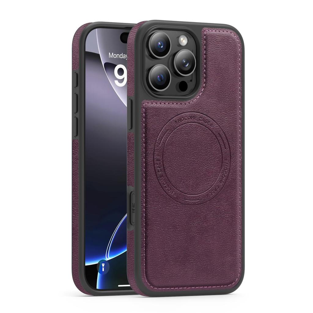 Luxury Cow Leather Magnetic Bumper Phone Case For iPhone 17 Air 16 PM 15 Pro Max Samsung S25 S24 S23 Ultra Google Pixel 10 Anti Shock Protective Cover