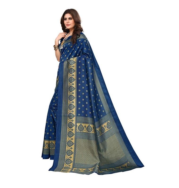 TreegoArt Fashion Women's Art Silk Printed Ethnic Wear Indian Saree With Unstitched Blouse Piece