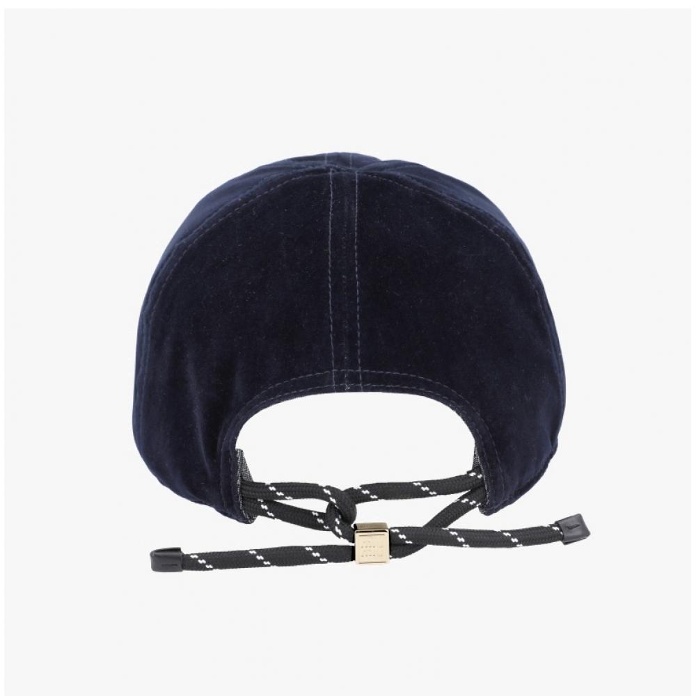 Miu Miu 5hc369 2cua F0q10 Logo Embroidery Denim Baseball Cap