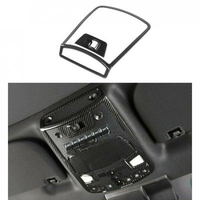 Front Reading Light Lamp Frame Trim Cover Bezel For Ford F150 15-20 Carbon Fiber