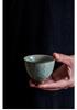 Secret Glaze Embossed Lotus Ceramic Tea Tasting Cup - Kung Fu Style, Single Home Use