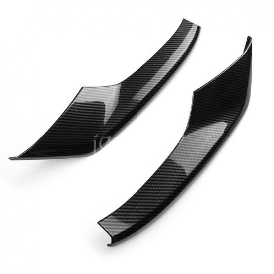 For Mazda 3 Sedan -2024 Carbon Fiber Front Bumper Trims Fog Light Cover