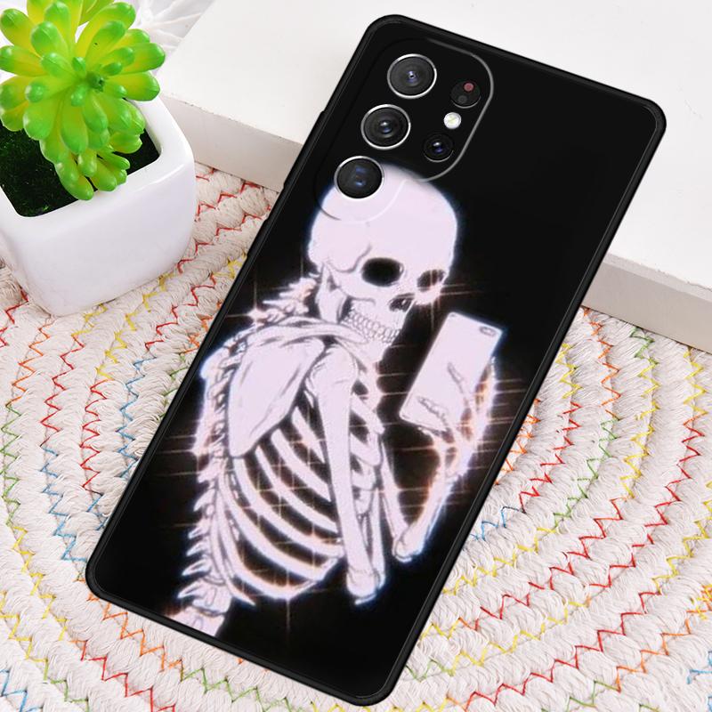 Skelett Liebhaber TPU Handyhülle Für Samsung Galaxy note 10 pro S26 S25 S24 S23 S22 Ultra Plus S21 FE S20 Stoßfeste Hülle