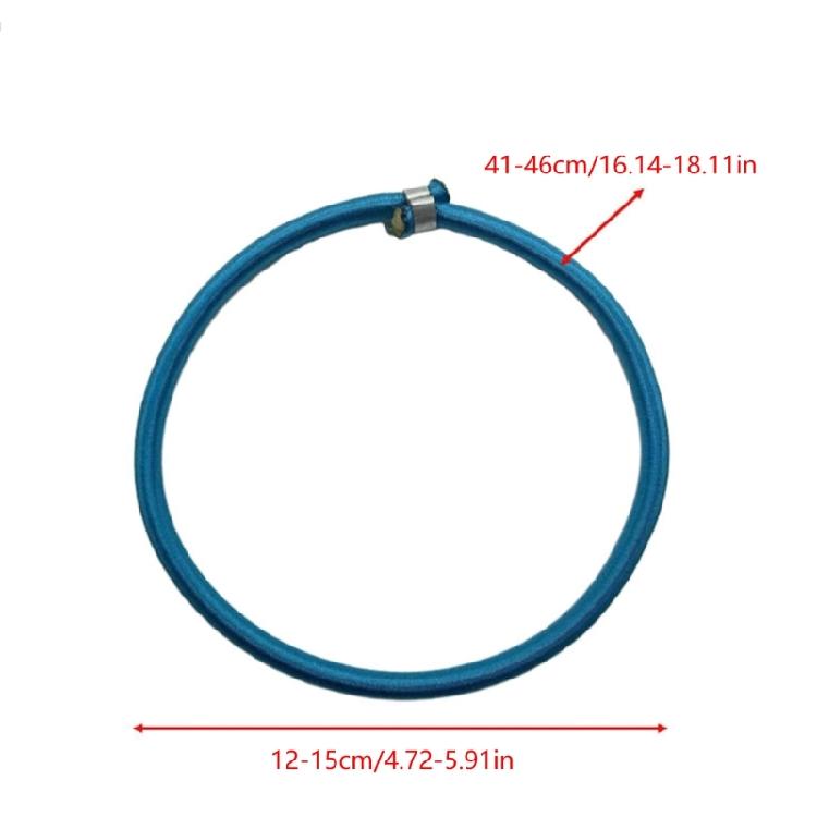 10Pcs Trampoline Elastic Rope Bungee Cord Aluminum Buckles Stretch Cord for Fitness Trampoline Canopy Tent Easy to Use