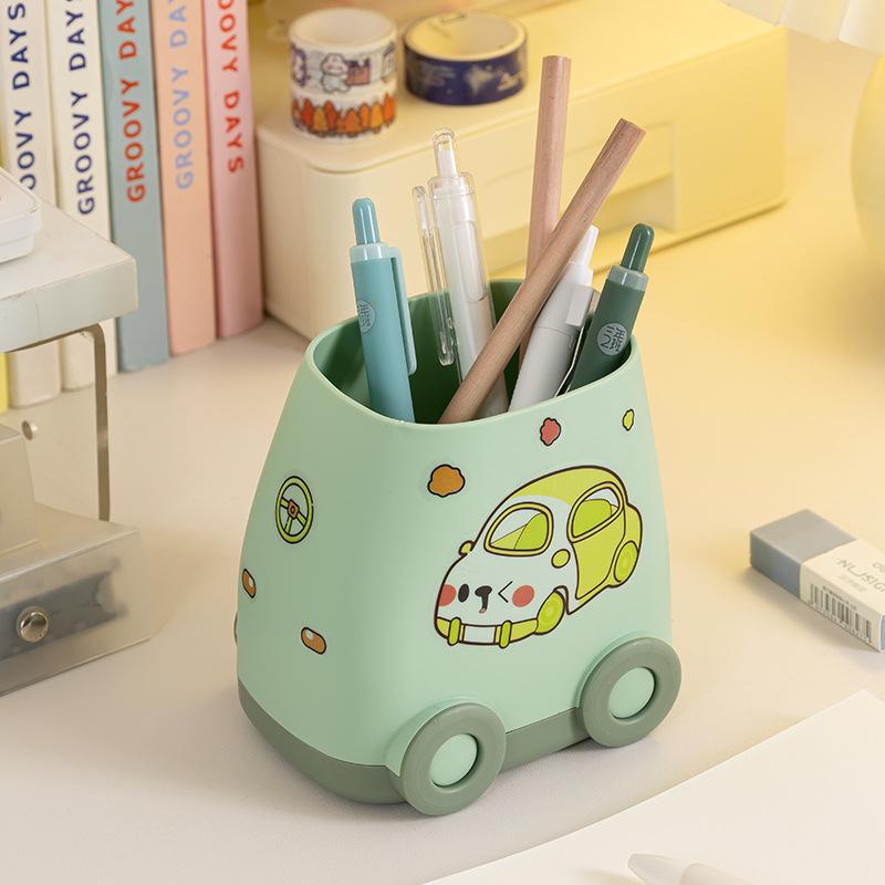 1 Pc  Car Pen Holder High Value Ins Style Desktop Storage Pen Holder Diy Sticker Large Capacity