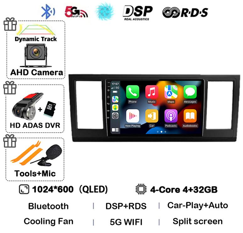 Android 14 Auto Carplay Car Radio For VW Volkswagen Caravelle 6 T6 2015 2016 2017 2018 2019 2020 Multimedia Player GPS WIFI+4G
