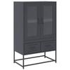 VidaXL Highboard Anthracite 68x39x111,5 Cm Steel, Cabinet, Storage Cabinet, Highboard, Sideboard, Cabinet 853364