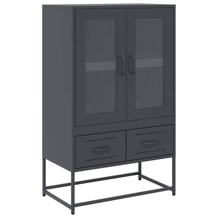 VidaXL Highboard Anthracite 68x39x111,5 Cm Steel, Cabinet, Storage Cabinet, Highboard, Sideboard, Cabinet 853364