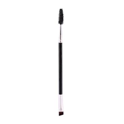 Double Ended Eyebrow Brush Angled Brow Brush with Spoolies Portable Makeup Tool 5.9in