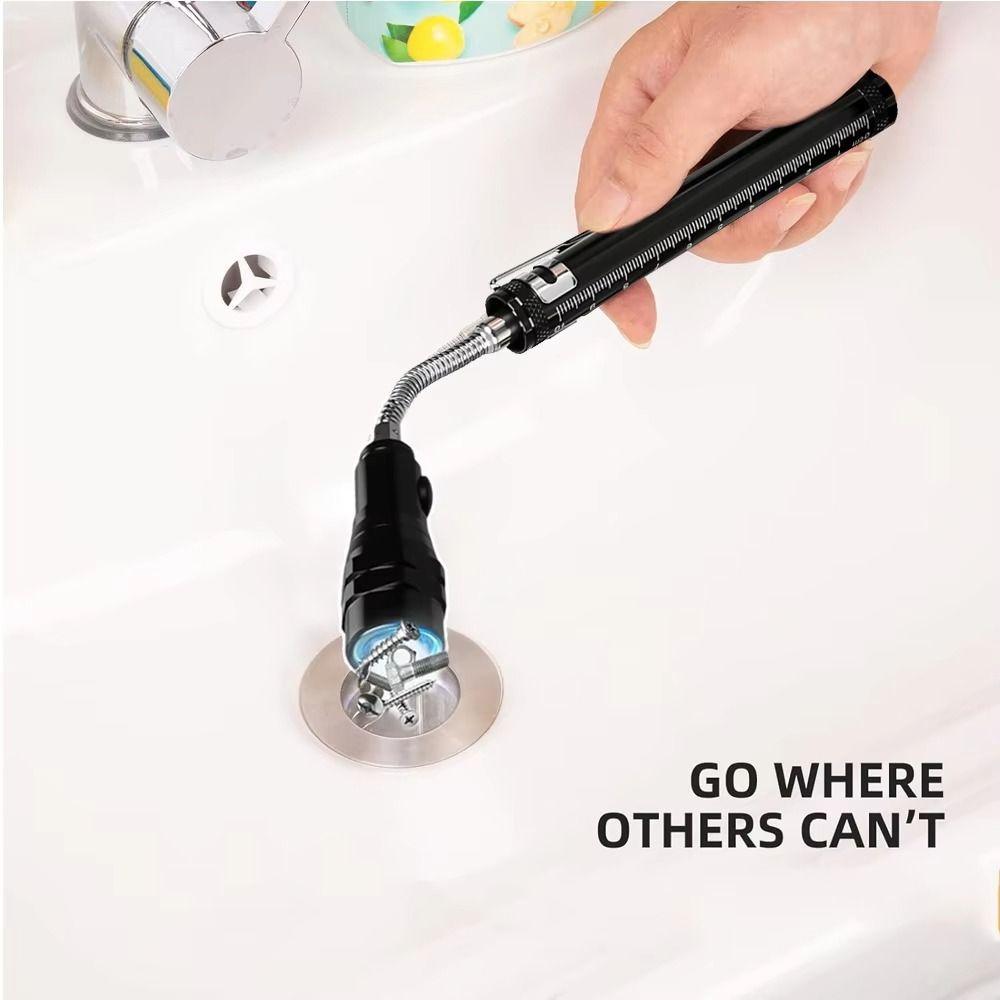 360 Degree Rotation Magnetic LED Work Light Telescoping Extensible Long Goose Neck Flexible LED Flashlight Flexible Design