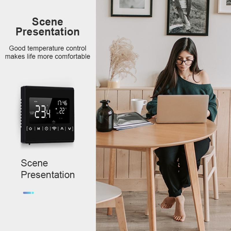 Smart-Tuya WLAN Thermostat für Fußbodenheizung Heizkörper Warmwasserheizung Digital-Controller Programmierbarer Thermostat